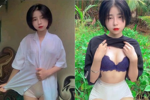 Em cắt tóc ngắn để khoe hàng to và ngon lành